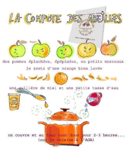 Compote de pomme, orange et cannelle - Programme Malin