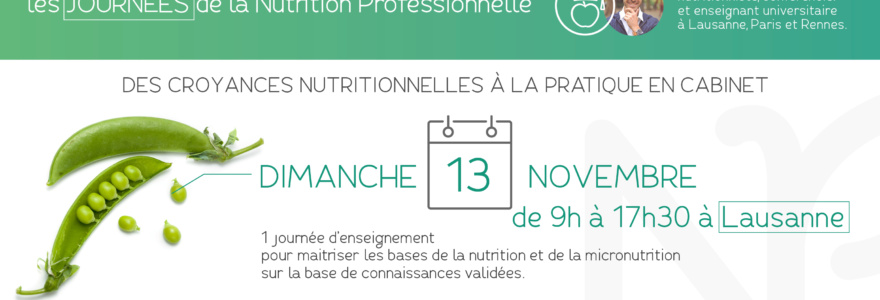 Journée de formation en nutrition : Lausanne le 13 Novembre 2016