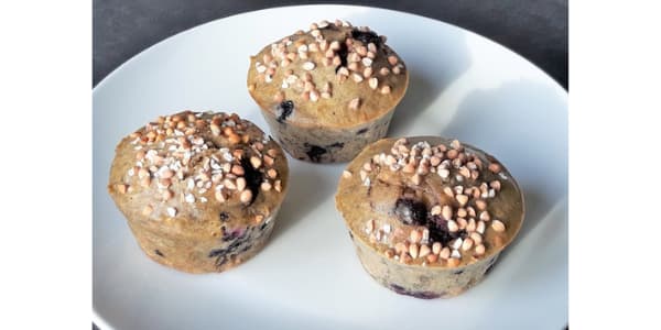 Muffins sarrasin myrtilles