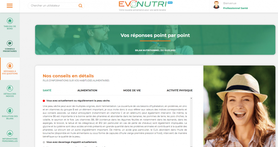 Evonutri plateforme