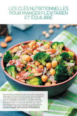 Livret pratique : Les clés nutritionnelles pour manger flexitarien et équilibré – 26 pages